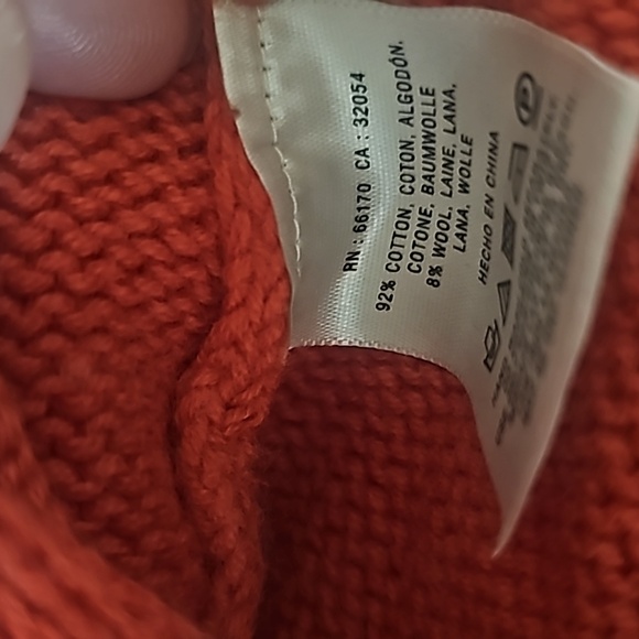 Far away from close pumpkin orange cropped sweater - Picture 4 of 4